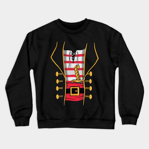 Pirate Halloween Costume Design Crewneck Sweatshirt by UNDERGROUNDROOTS